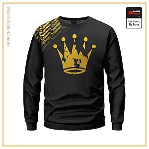 Biggie Smalls Sweatshirts - The Notorious B.I.G. Golden Crown Silhouette Sweatshirt RP0310