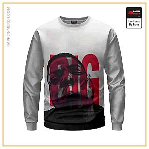 Biggie Smalls Sweatshirts - BIG Smoking Biggie Smalls Dope Silhouette Art Sweatshirt RP0310