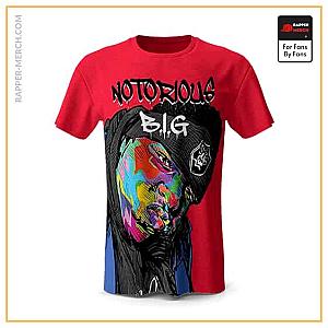 Biggie Smalls T-shirts - Notorious BIG Fan Art Biggie Smalls Red Tees RP0310