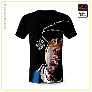 Biggie Smalls T-shirts - Biggie Face Art Biggie Smalls Crown Logo Shirt RP0310