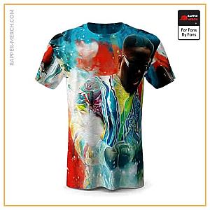 Biggie Smalls T-shirts - Trippy Color Art Biggie Counting Money Shirt RP0310