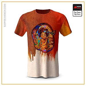 Biggie Smalls T-shirts - Abstract Baby Biggie And Head Artwork T-Shirt RP0310