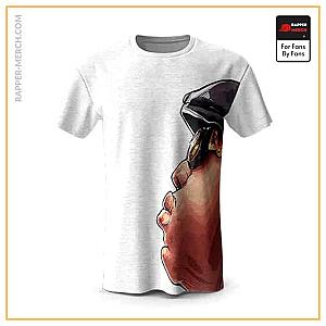 Biggie Smalls T-shirts - The Notorious Big Side Face Artwork White Shirt RP0310