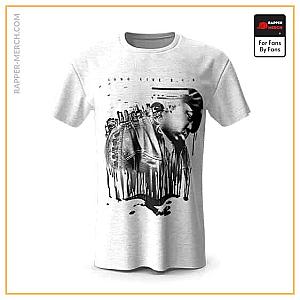 Biggie Smalls T-shirts - Long Live B.I.G. Monochrome Drip Paint Art Shirt RP0310