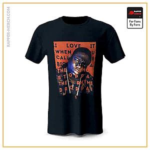 Biggie Smalls T-shirts - I Love It When You Call Me Big Poppa Black Shirt RP0310