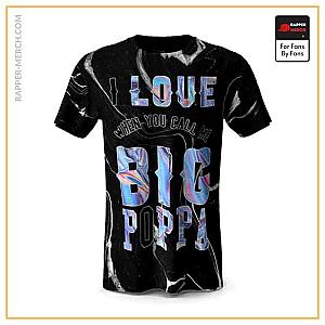 Biggie Smalls T-shirts - I Love It You Call Me Big Poppa Typography Shirt RP0310