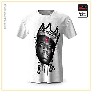 Biggie Smalls T-shirts - Notorious B.I.G. Crowned Head Cut-Out Design Tees RP0310