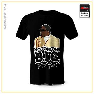 Biggie Smalls T-shirts - Tribute To Biggie Smalls 1972-1997 Black T-Shirt RP0310