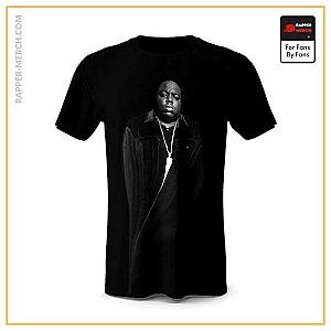 Biggie Smalls T-shirts - Biggie Smalls Monochrome Portrait And Crown Shirt RP0310