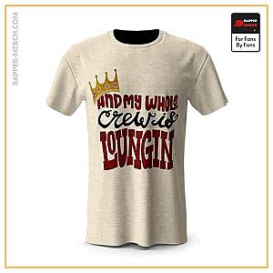 Biggie Smalls T-shirts - My Whole Crew Is Loungin Biggie Typography Tees RP0310