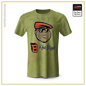 Biggie Smalls T-shirts - B Is For Biggie Head Caricature Artwork T-Shirt RP0310