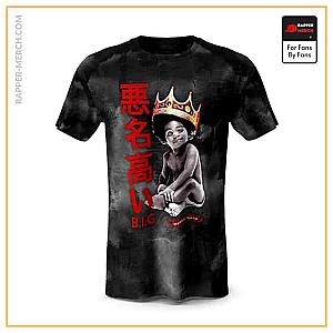 Biggie Smalls T-shirts - Biggie Smalls Baby Logo Kanji Tie-Dyed T-Shirt RP0310