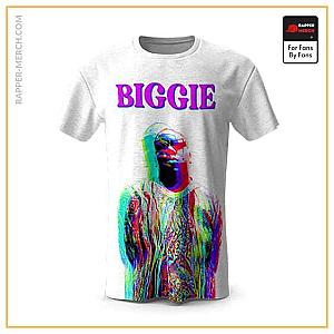 Biggie Smalls T-shirts - Brooklyn Finest Biggie Trippy Portrait Art Tees RP0310