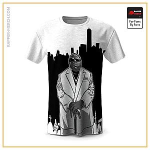 Biggie Smalls T-shirts - Biggie Smalls City Silhouette Background Shirt RP0310