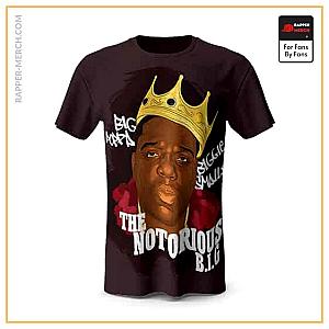 Biggie Smalls T-shirts - Big Poppa Crowned Artwork The Notorious BIG Tees RP0310