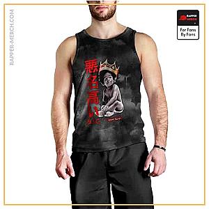 Biggie Smalls Tank Tops - Biggie Smalls Baby Logo Kanji Tie-Dyed Tank Shirt RP0310