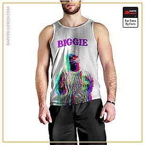 Biggie Smalls Tank Tops - Brooklyn Finest Biggie Trippy Portrait Singlet RP0310