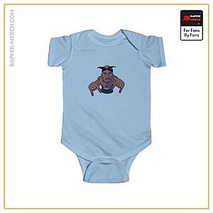 Tupac Shakur Baby Onesies - Famous West Coast Rapper 2Pac Art Baby Toddler Onesie RM0310