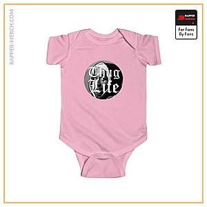 Tupac Shakur Baby Onesies - Thug Life Tupac Makaveli Dope Image Icon Baby Bodysuit RM0310