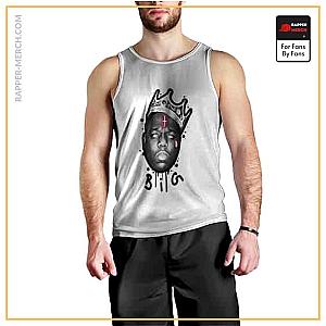 Biggie Smalls Tank Tops - Tribute To Notorious B.I.G. Head Cut Out Singlet RP0310