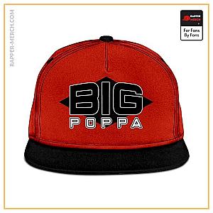 Biggie Smalls Caps - Biggie Smalls Big Poppa Logo Red Orange Snapback Hat RP0310