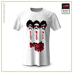 Beastie Boys T-shirts - Beastie Boys Face &amp; Red Neck Tie Silhouette Tees RP0410