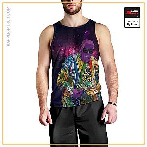 Biggie Smalls Tank Tops - Biggie Thanos Parody Galaxy Sleeveless Shirt RP0310