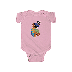 Biggie Smalls Baby Onesies - Biggie Smalls Bear Inspired Parody Adorable Newborn Romper RP0310