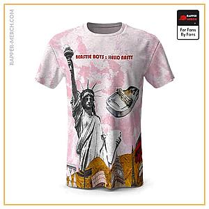 Beastie Boys T-shirts - Beastie Boys Hello Nasty Pink Tie Dye Shirt RP0410