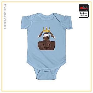 Tupac Shakur Baby Onesies - Crowning Legend 2Pac Makaveli Back View Dope Baby Bodysuit RM0310