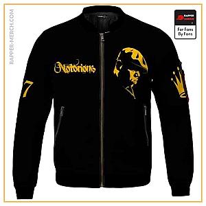 Biggie Smalls Jackets - Notorious BIG Tribute Gold Face Silhouette Bomber Jacket RP0310