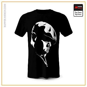 Biggie Smalls T-shirts - Face Silhouette Biggie Smalls Crown Logo T-Shirt RP0310