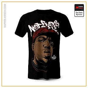 Biggie Smalls T-shirts - It Was All A Dream Notorious Face Art Black Tees RP0310