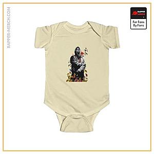 Tupac Shakur Baby Onesies - Flowers And Butterflies Tribute To 2Pac Makaveli Baby Onesie RM0310