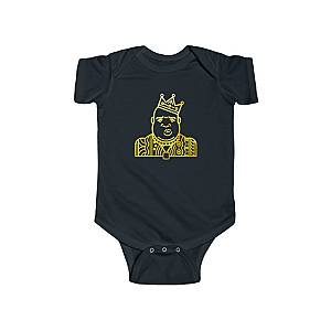 Biggie Smalls Outfit - Biggie Smalls Gold Lining Artwork Awesome Baby Bodysuit