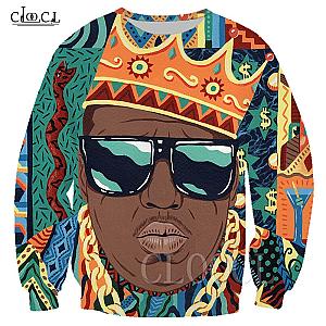 Biggie Smalls Outfit - Oversized Biggie Smalls Allover 3D Printing Sweatshirt