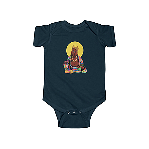 Biggie Smalls Outfit - The Notorious BIG Buddha Parody Artwork Newborn Bodysuit