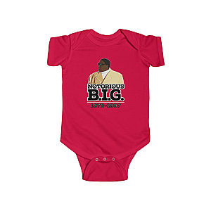 Biggie Smalls Outfit - Christopher Notorious BIG Wallace Tribute Art Baby Bodysuit