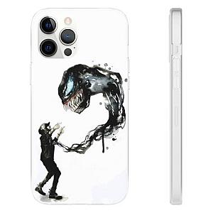 Eminem Outfit - Dope Eminem And Venom White iPhone 12 Fitted Cover