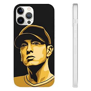 Eminem Outfit - Hip-Hop Rapper Eminem Yellow Face Portrait iPhone 12 Case