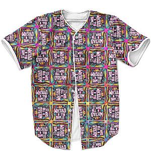 Biggie Smalls Outfit - Juicy It Was All A Dream Notorious BIG Checkered Pattern Baseball Uniform