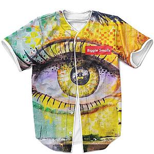 Biggie Smalls Outfit - Biggie Smalls Supreme Inspired Illuminati Graffiti Cool Baseball Jersey