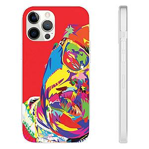 Biggie Smalls Outfit - Biggie Half-Face Multicolor Portrait Art iPhone 12 Cover