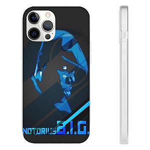 Biggie Smalls Outfit - East Coast Notorious B.I.G. Blue Silhouette iPhone 12 Cover