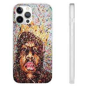 Biggie Smalls Outfit - Biggie Smalls Paint Splattered Art iPhone 12 Fitted Cover