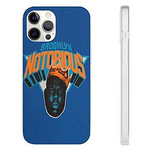 Biggie Smalls Outfit - Brooklyn Notorious Biggie Head Logo Blue iPhone 12 Cover