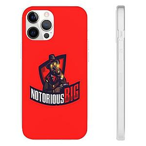 Biggie Smalls Outfit - Notorious B.I.G. Logo Bloody Red iPhone 12 Bumper Case