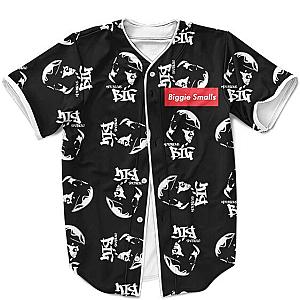 Biggie Smalls Outfit - Notorious BIG Biggie Smalls Supreme Design Minimalist Black Jersey