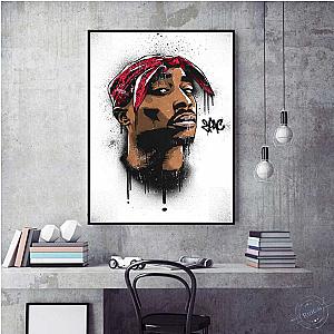 Tupac Canvas Painting Poster - Tupac Prints Art Wall Picture Modern Home Decoration