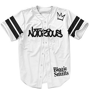 Biggie Smalls Outfit - Biggie Smalls The Notorious Minimalist White Amazing Baseball Jersey